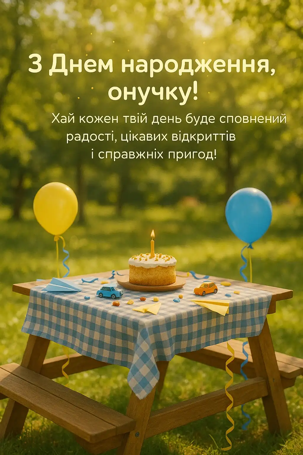 Привітання з днем народження онука своїми словами