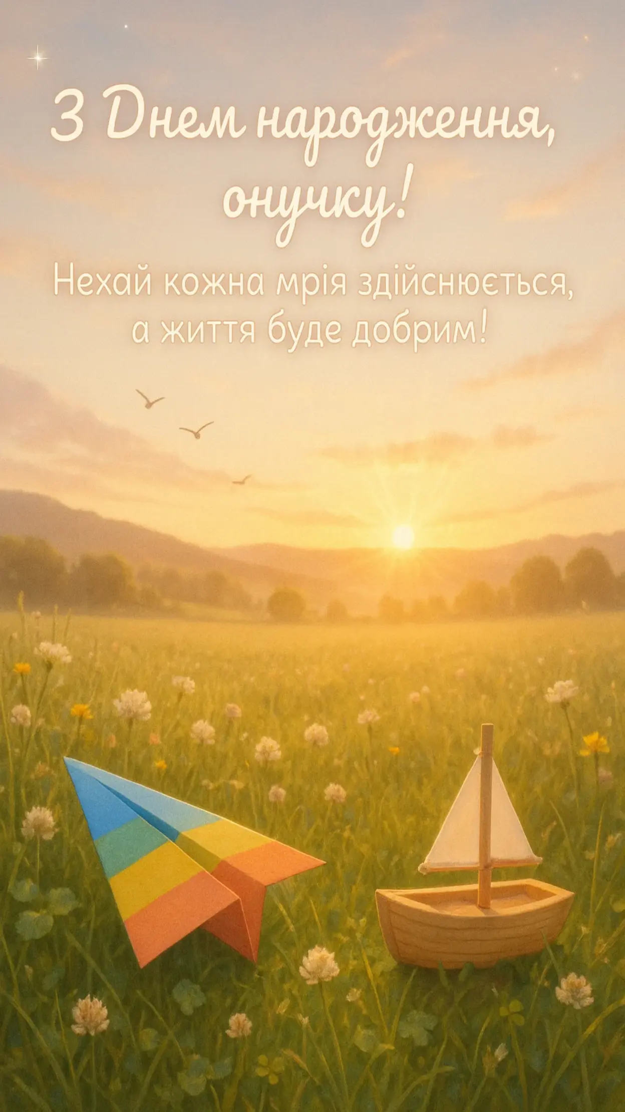 Привітання з днем народження онука своїми словами