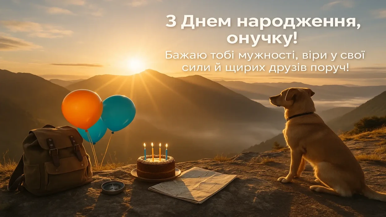 Привітання з днем народження онука своїми словами