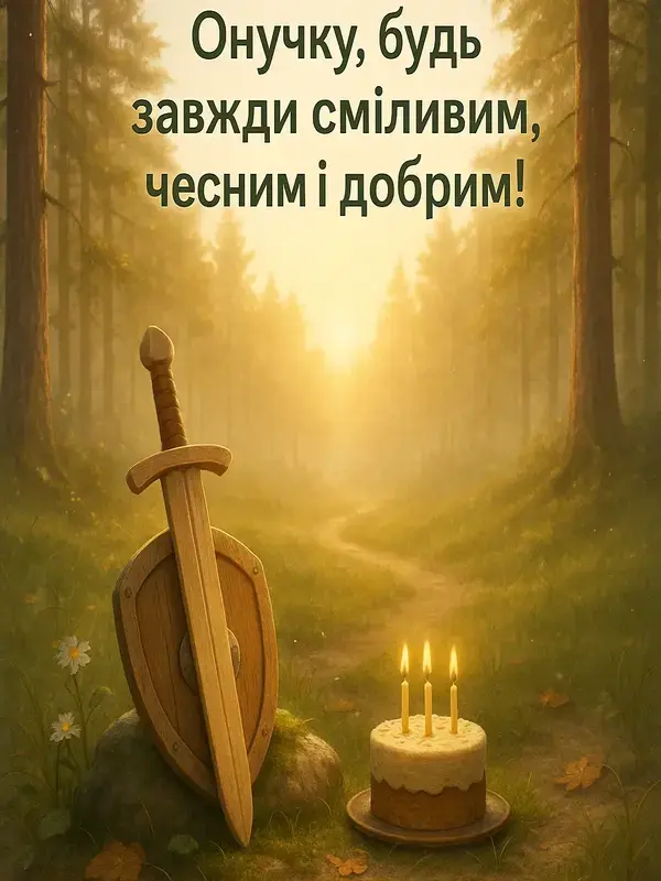 Привітання з днем народження онука своїми словами