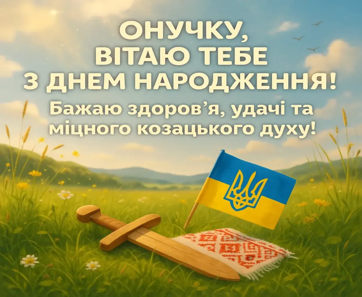 Привітання з днем народження онука своїми словами
