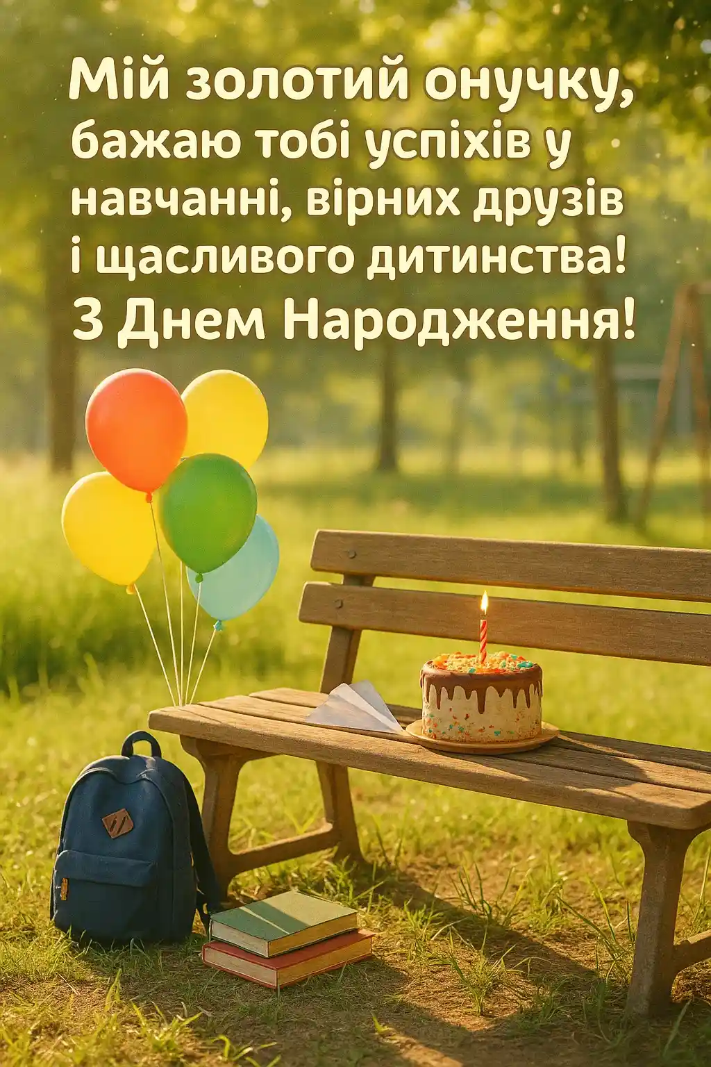 Привітання з днем народження онука своїми словами