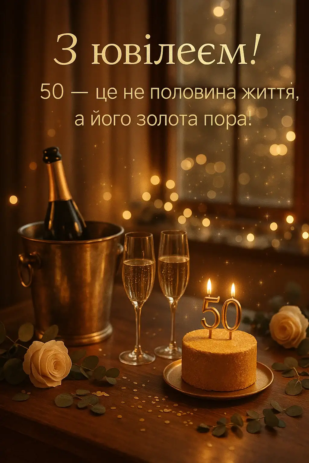 Оригінальне привітання з 50 річчям