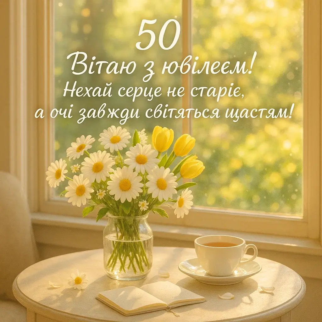 Оригінальне привітання з 50 річчям