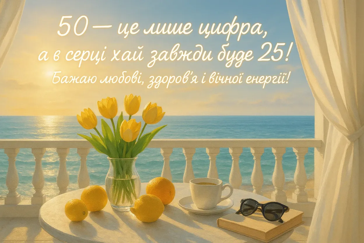 Оригінальне привітання з 50 річчям