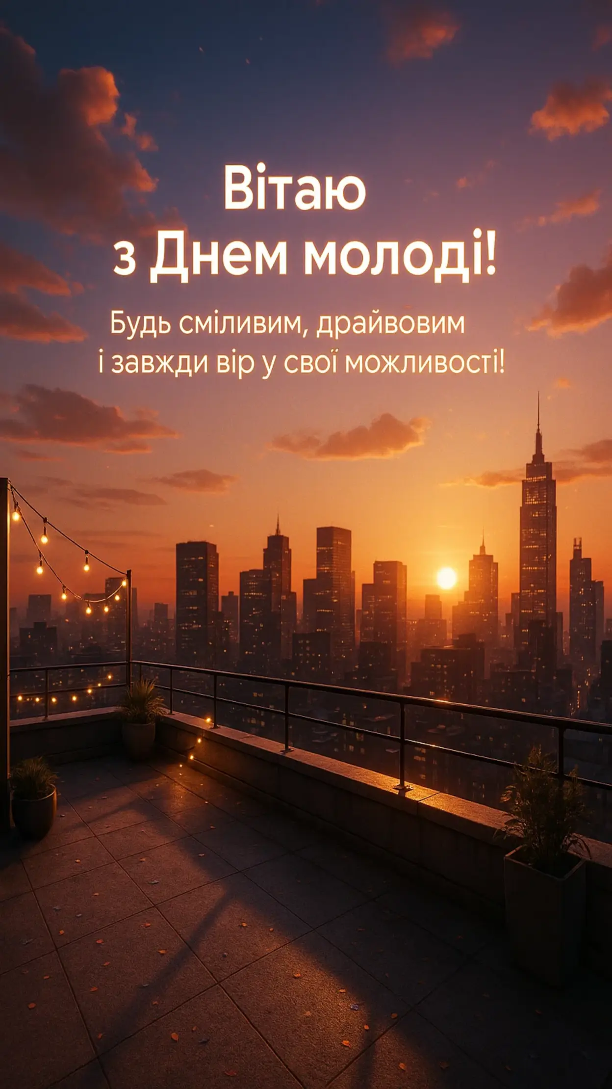 Привітання з днем молоді