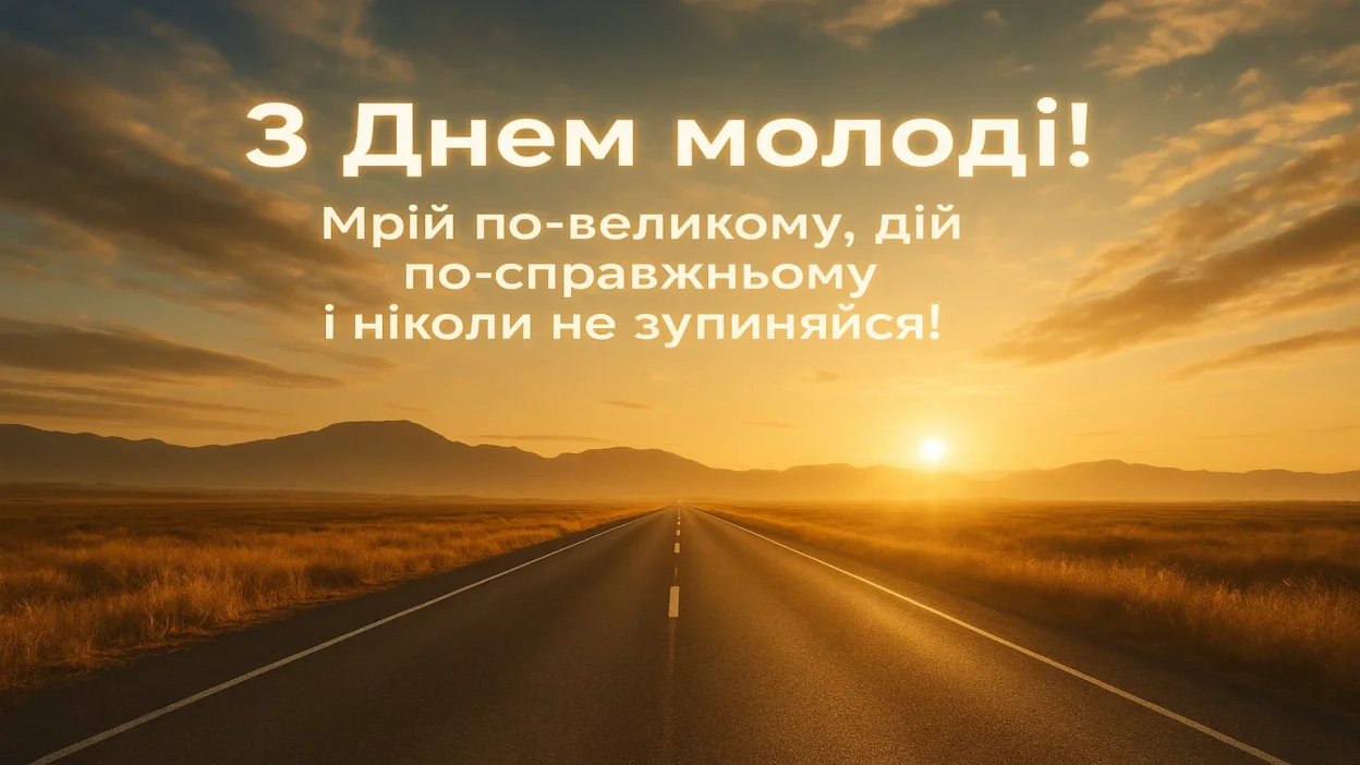 Привітання з днем молоді