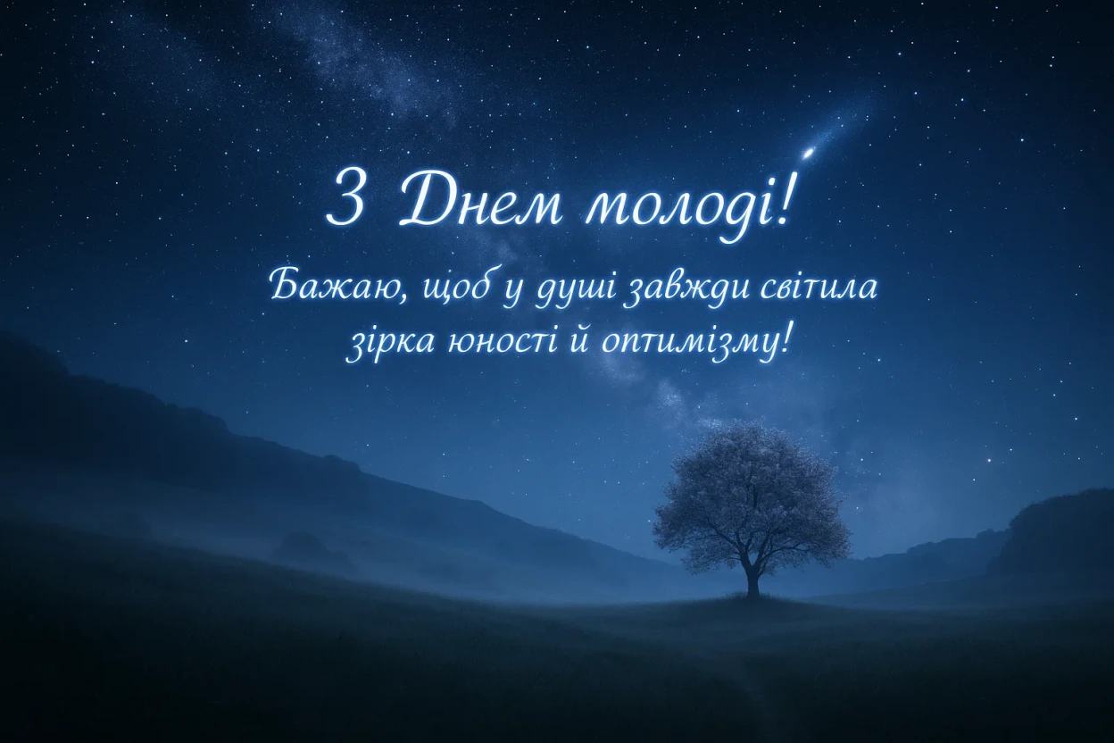 Привітання з днем молоді