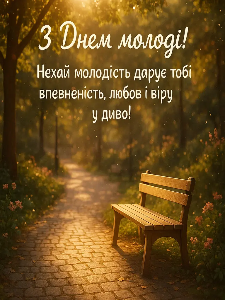 Привітання з днем молоді