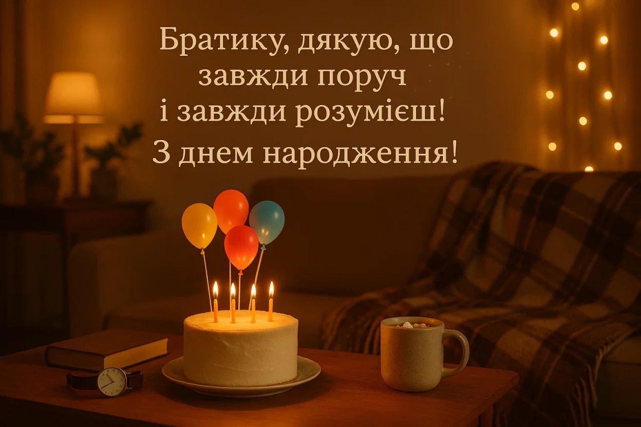 Привітання з днем народження рідного брата від сестри