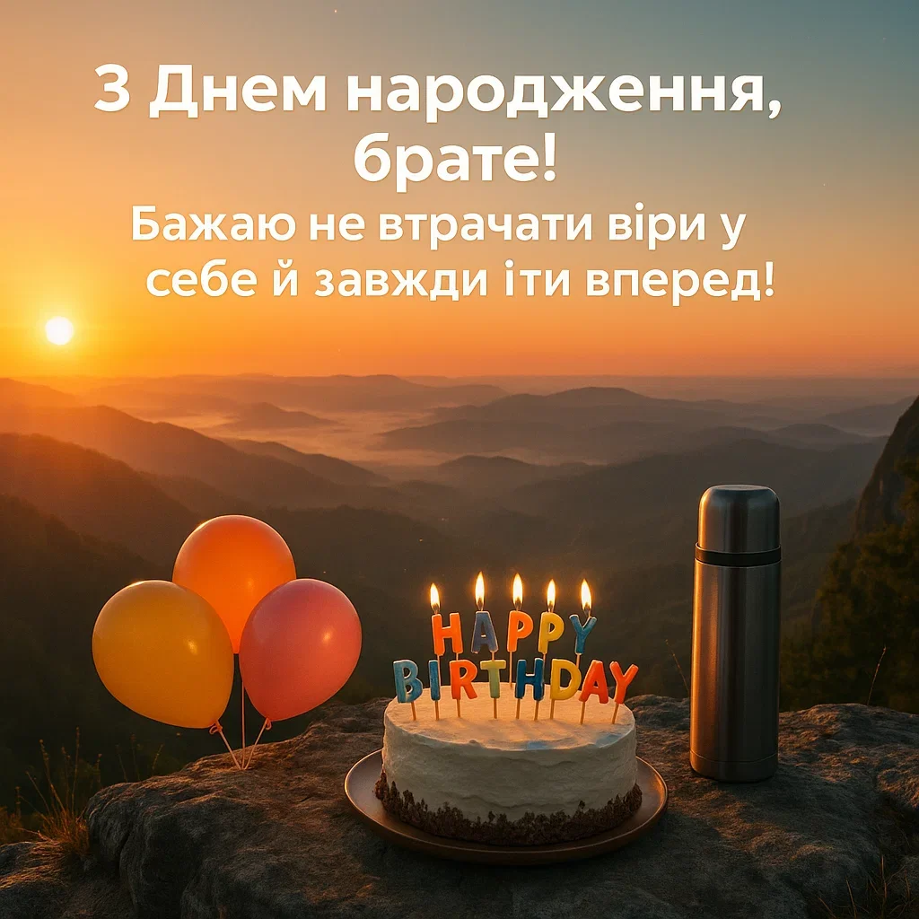 Привітання з днем народження рідного брата від сестри