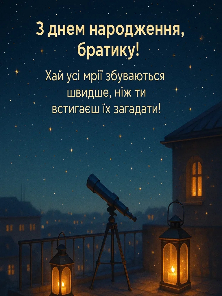 Привітання з днем народження рідного брата від сестри