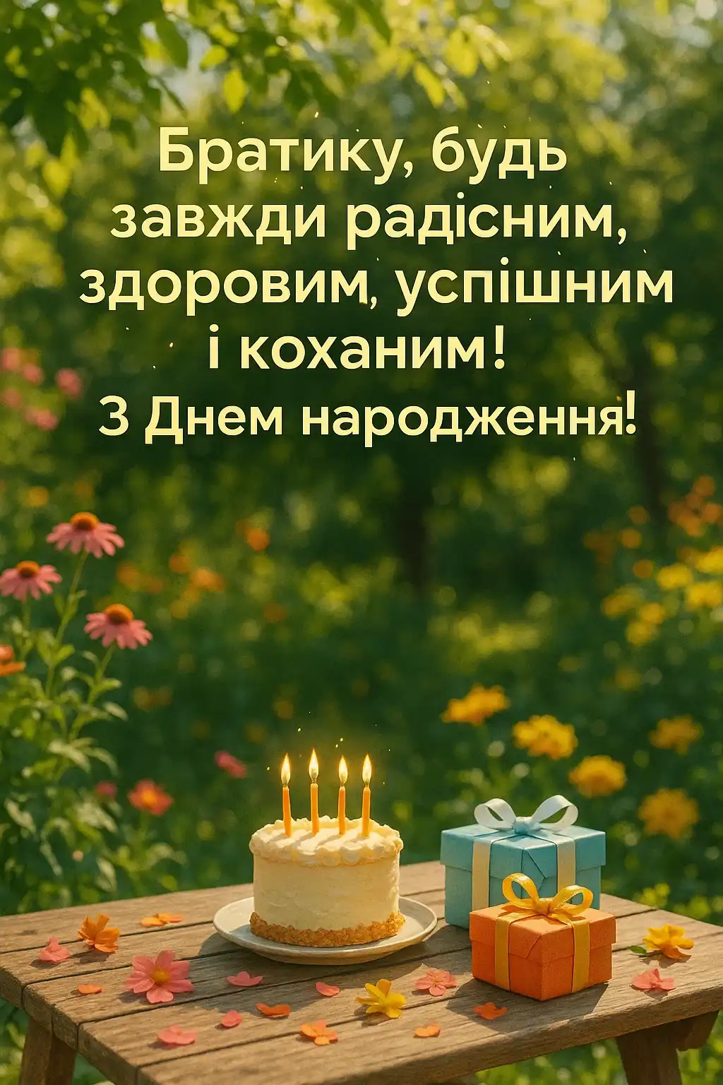 Привітання з днем народження рідного брата від сестри