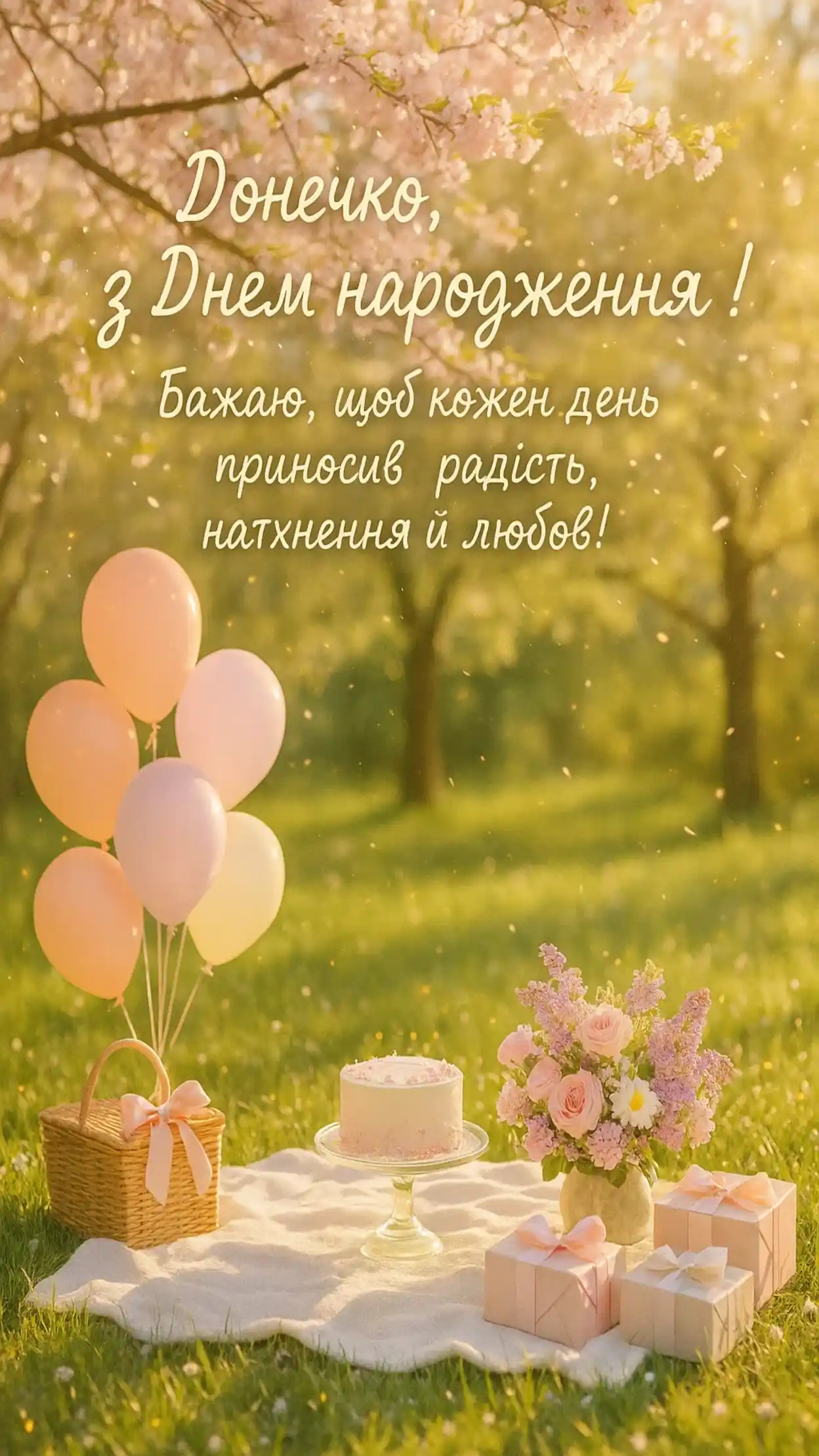 Привітання з днем народження доньці