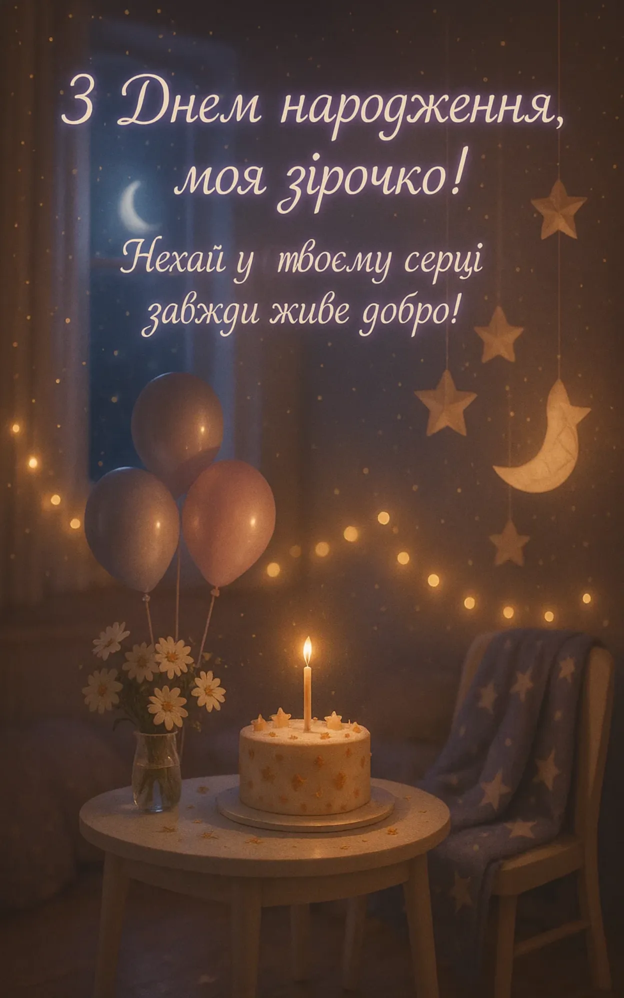 Привітання з днем народження доньці