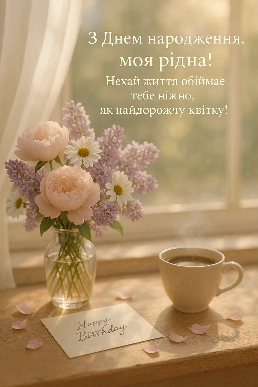 Привітання з днем народження дівчині своїми словами, до сліз