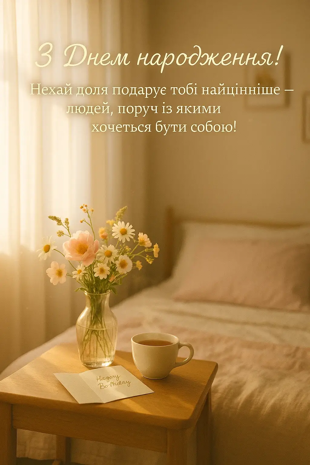 Привітання з днем народження дівчині своїми словами, до сліз