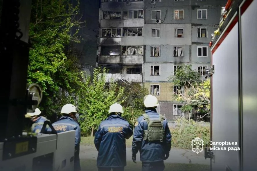 Нічна атака на Запоріжжя: пошкоджено понад 15 багатоповерхівок та об’єкти критичної інфраструктури