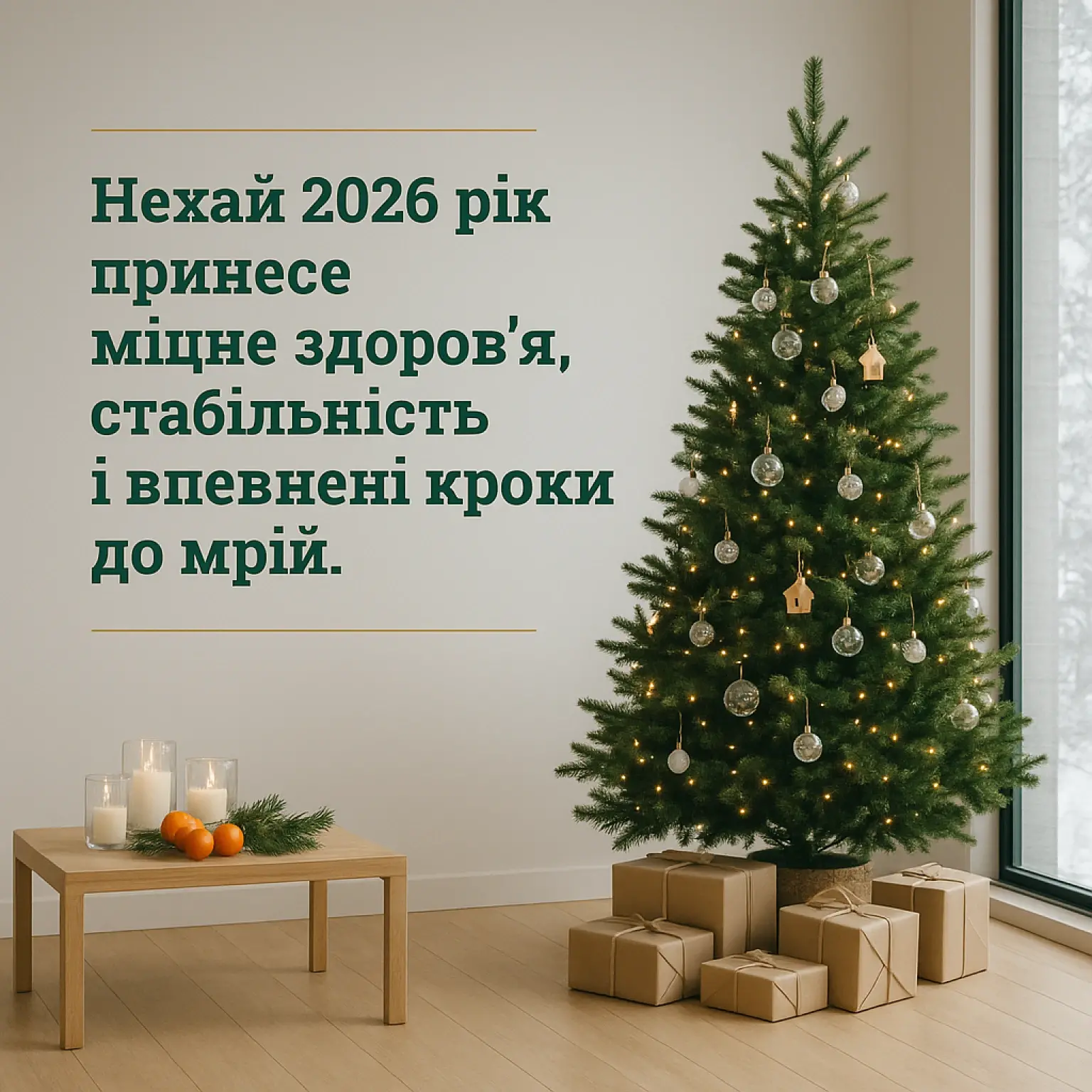 Привітання з новим роком 2026