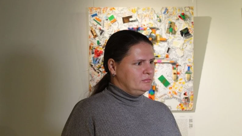 «Два світи» на полотні: у Запоріжжі показали, як люди з аутизмом відчувають реальність