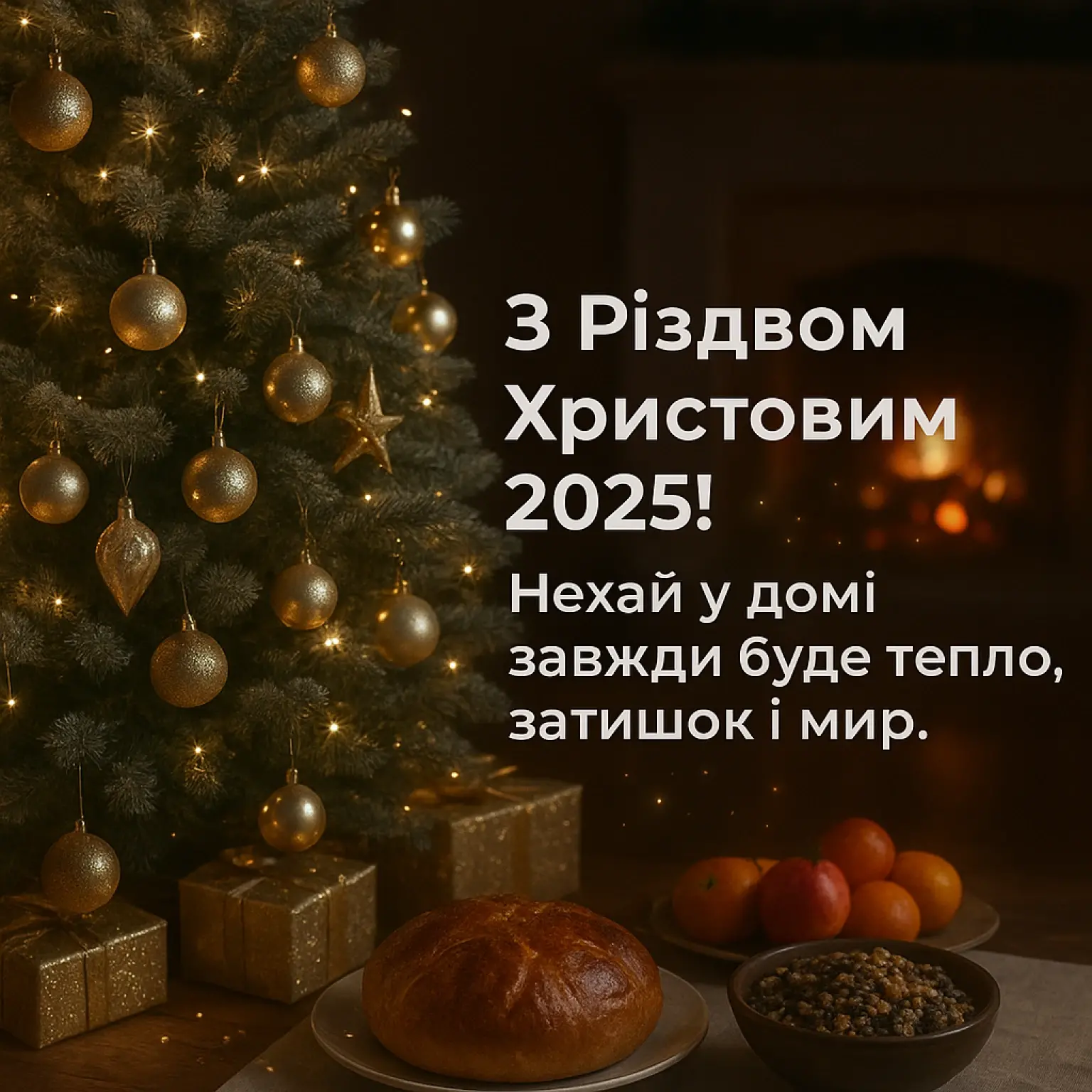 Привітання з різдвом 2025