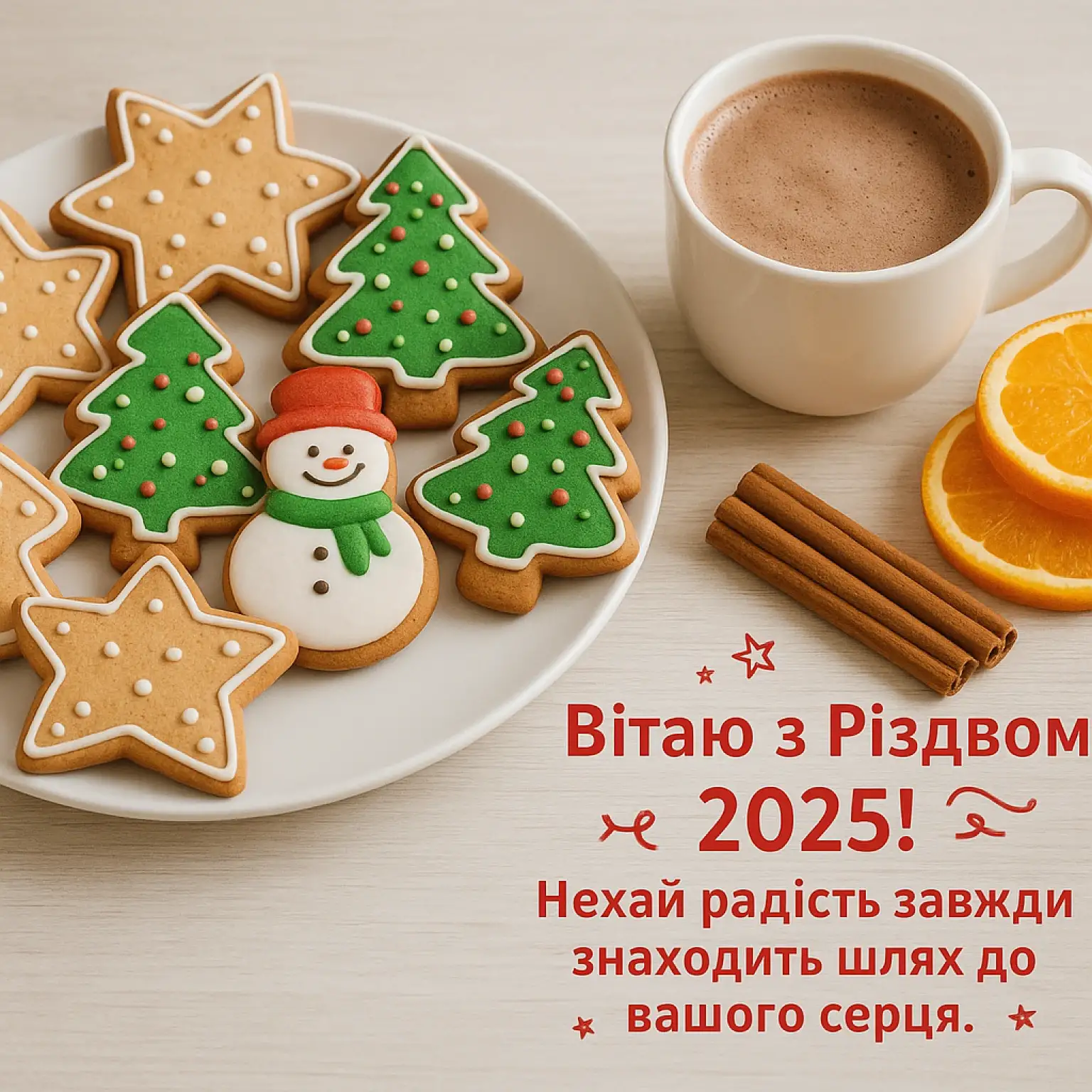 Привітання з різдвом 2025