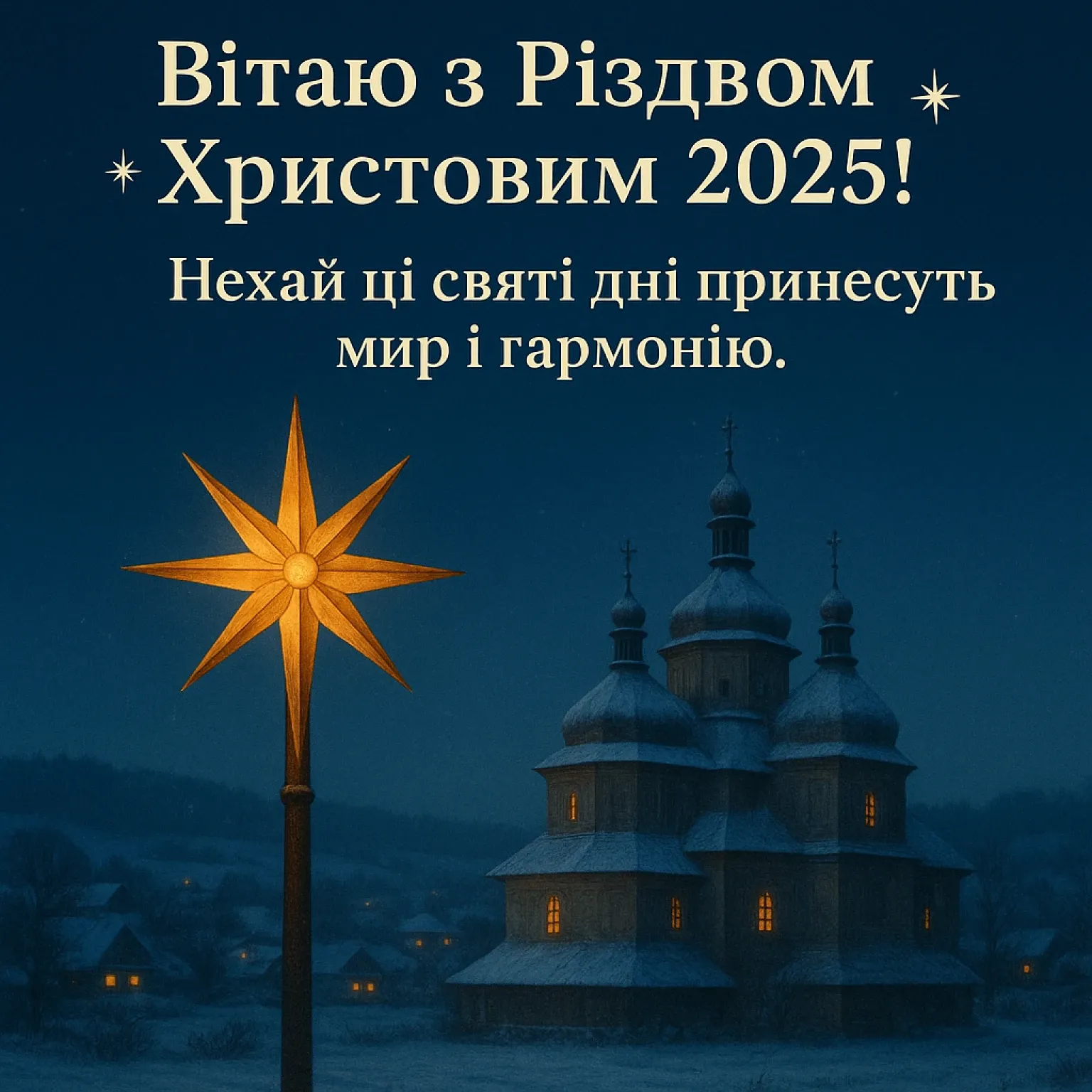 Привітання з різдвом 2025