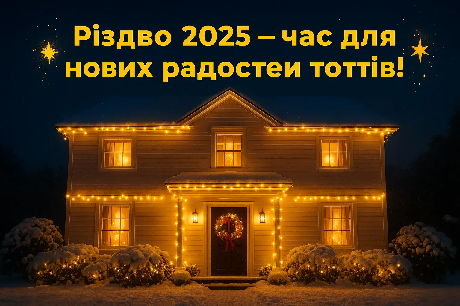 Привітання з різдвом 2025