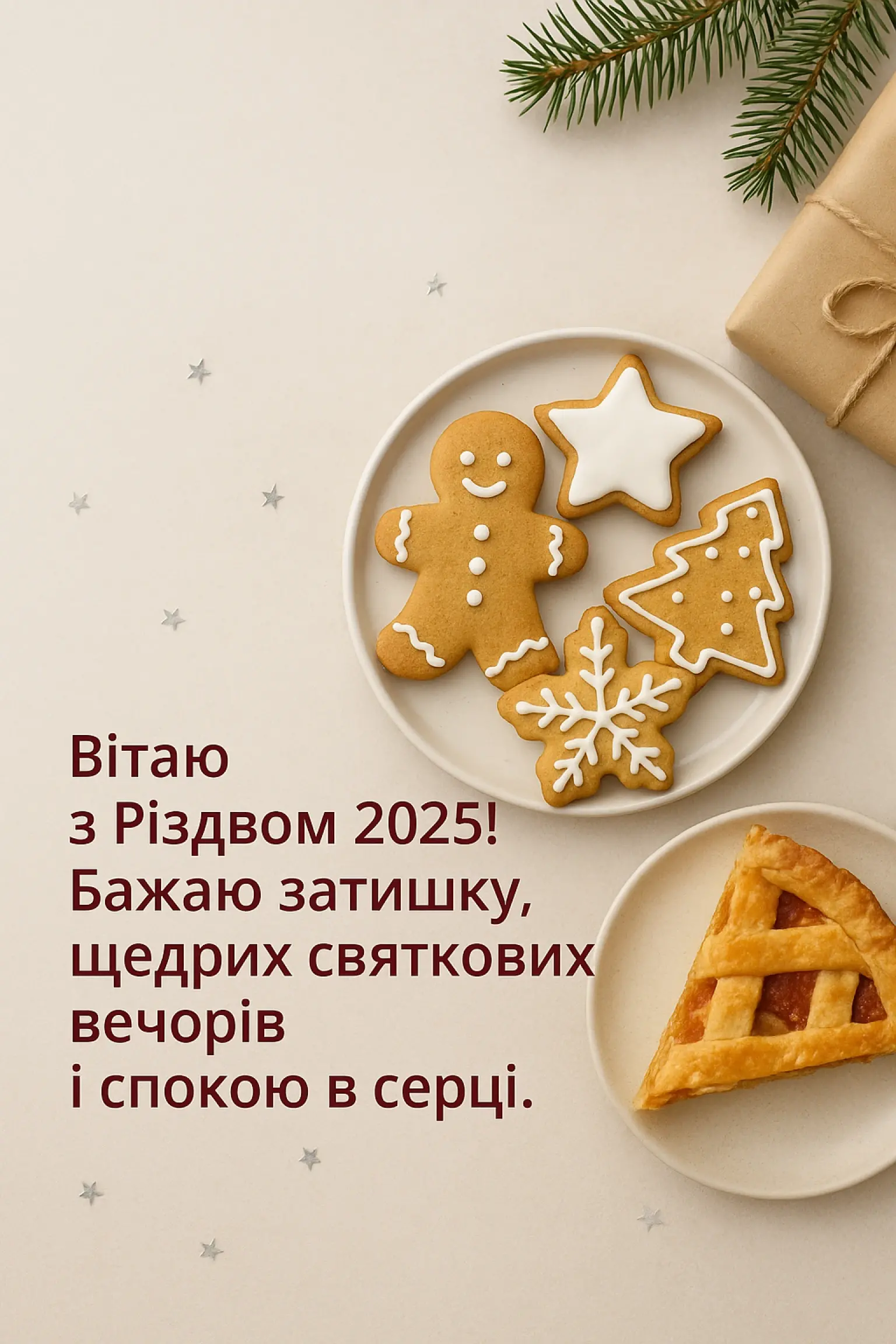 Привітання з різдвом 2025