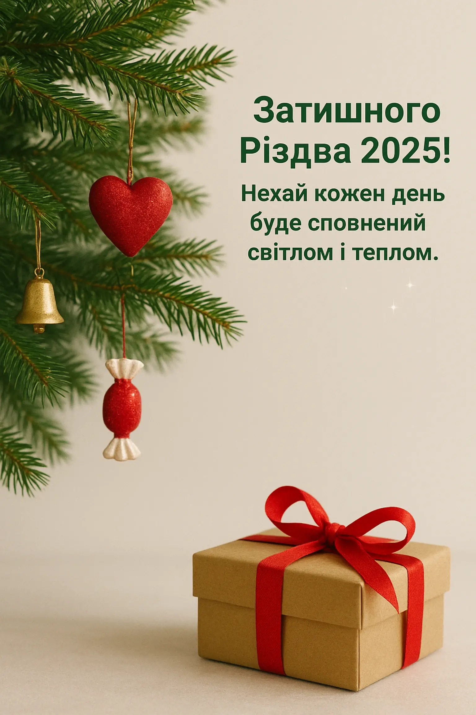 Привітання з різдвом 2025