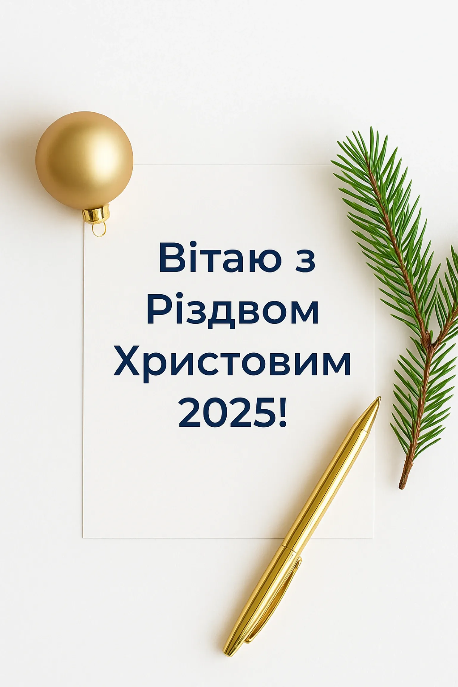 Привітання з різдвом 2025