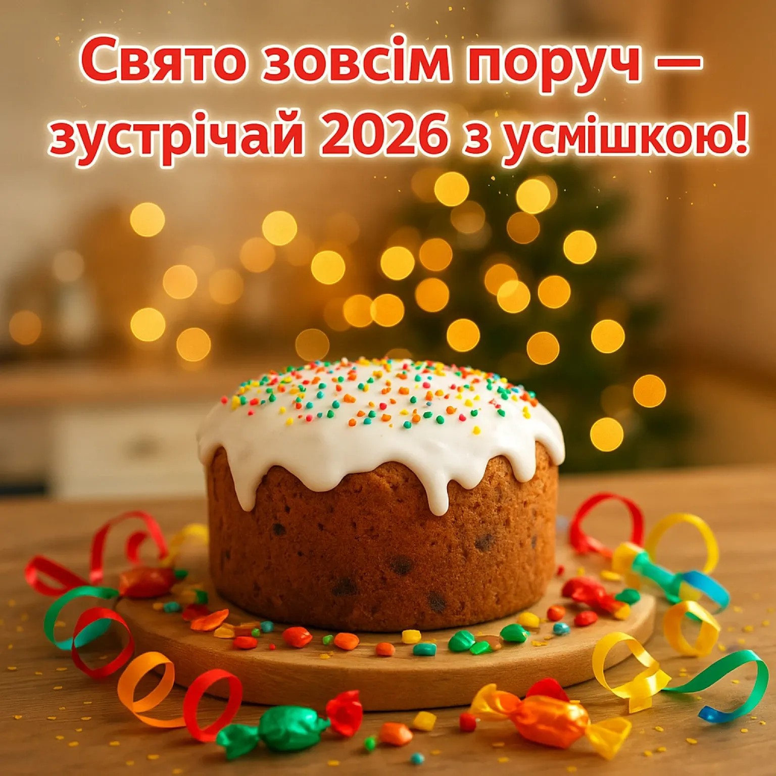 Привітання з прийдешнім новим роком 2026 Привітання з прийдешнім новим роком 2026