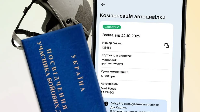 Повернення половини вартості страховки: у «Дії» запрацювала нова опція для ветеранів