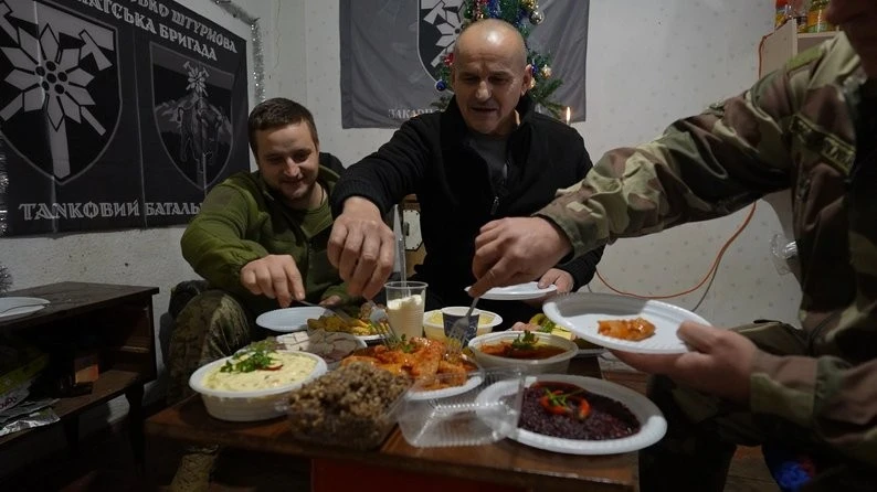 Свято на лінії фронту: як бійці 128-ї бригади зустріли Різдво на Запоріжжі