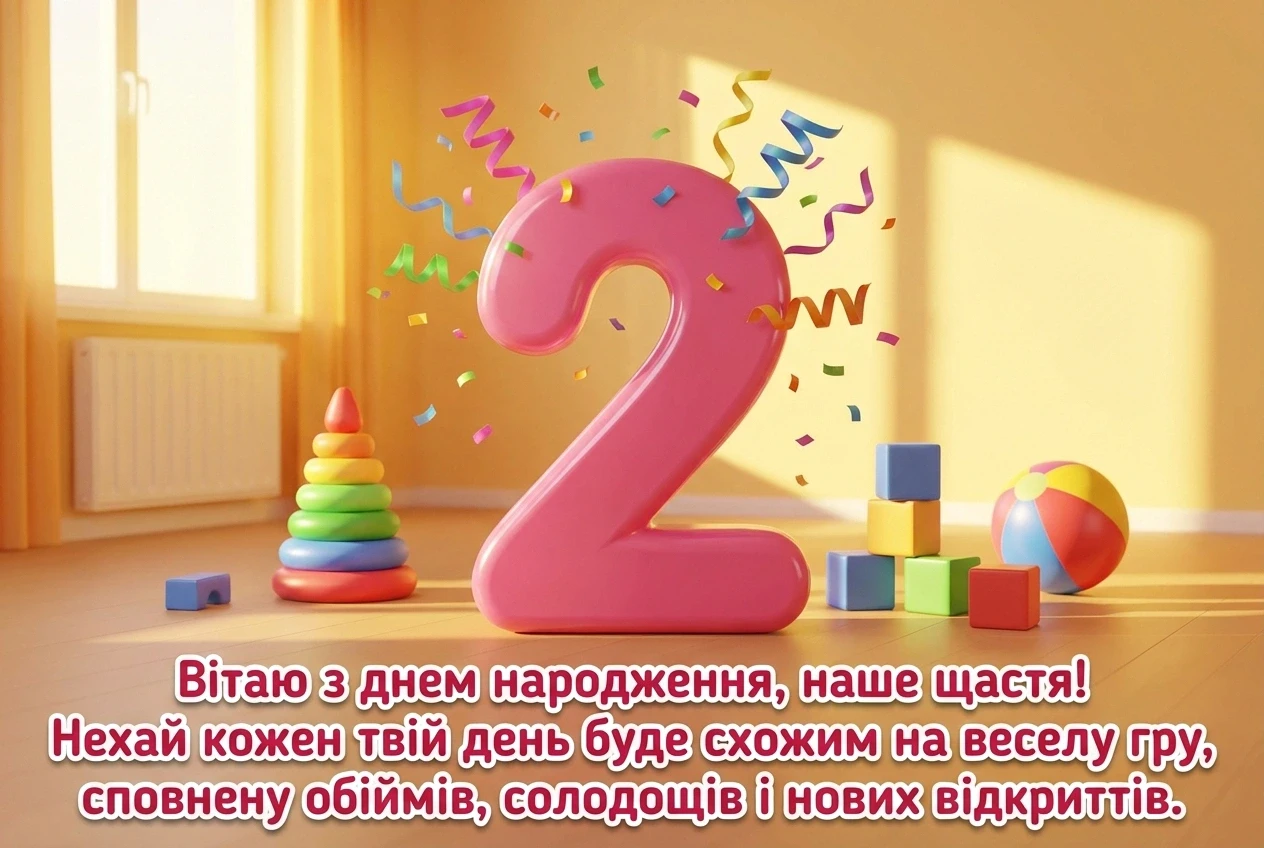 з днем народження донечки 2 роки