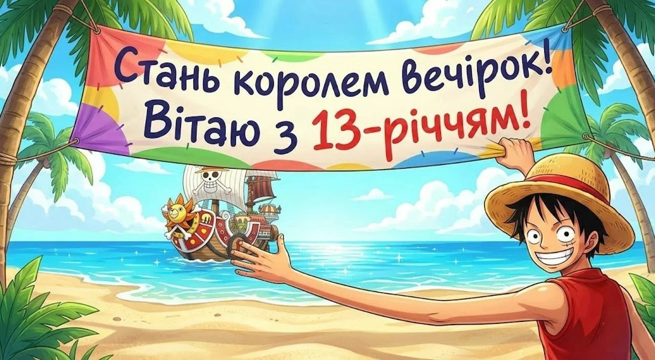 Привітання з днем народження для хлопчика на 13 років