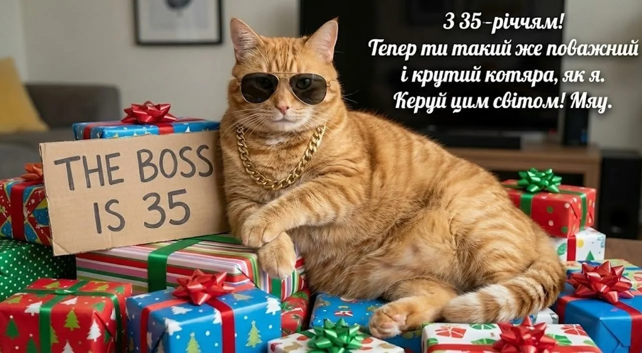 Прикольні привітання з ювілеєм 35 років для мужчини