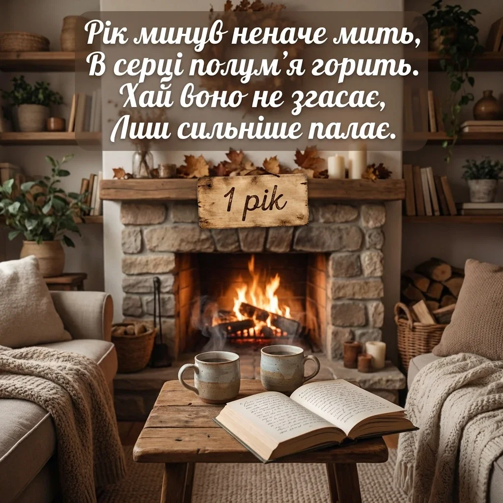 привітання з річницею весілля 1 рік