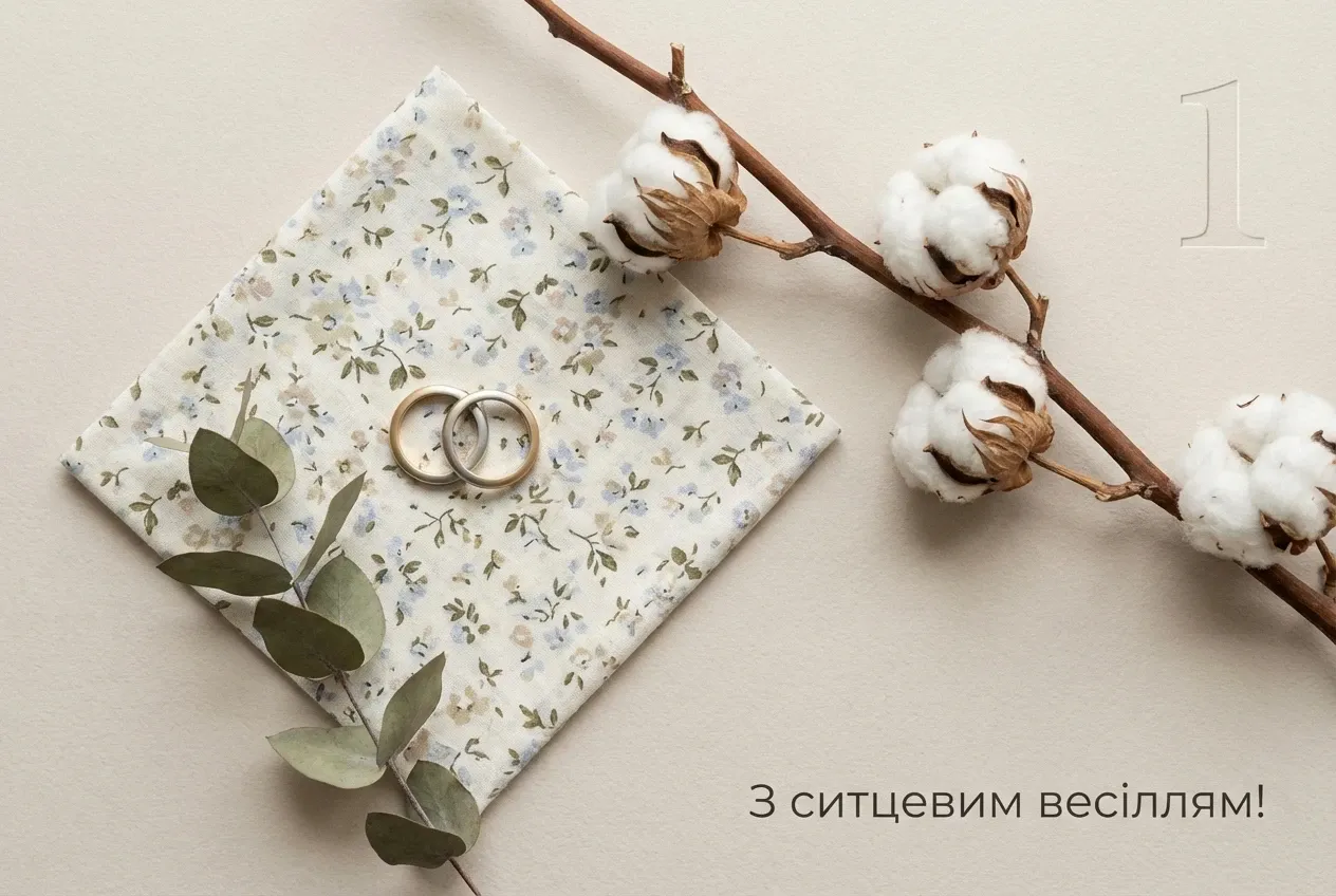 привітання з річницею весілля 1 рік