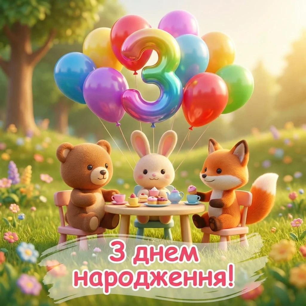 з днем народження 3 роки