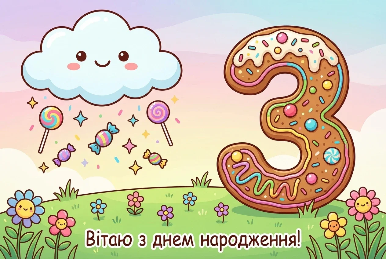 з днем народження 3 роки