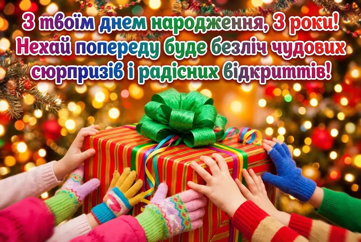 з днем народження 3 роки