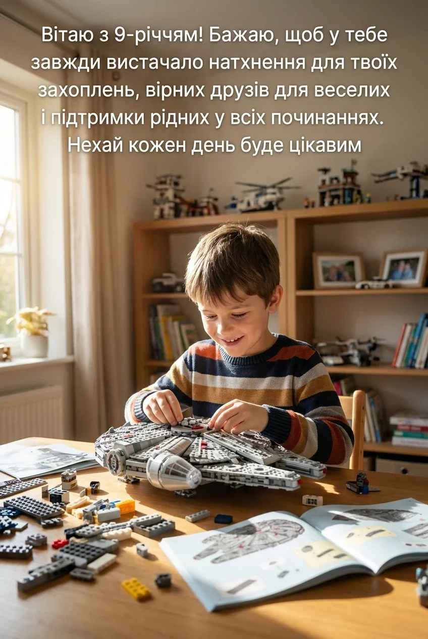 хлопчикові з днем народження 9 років хлопчику