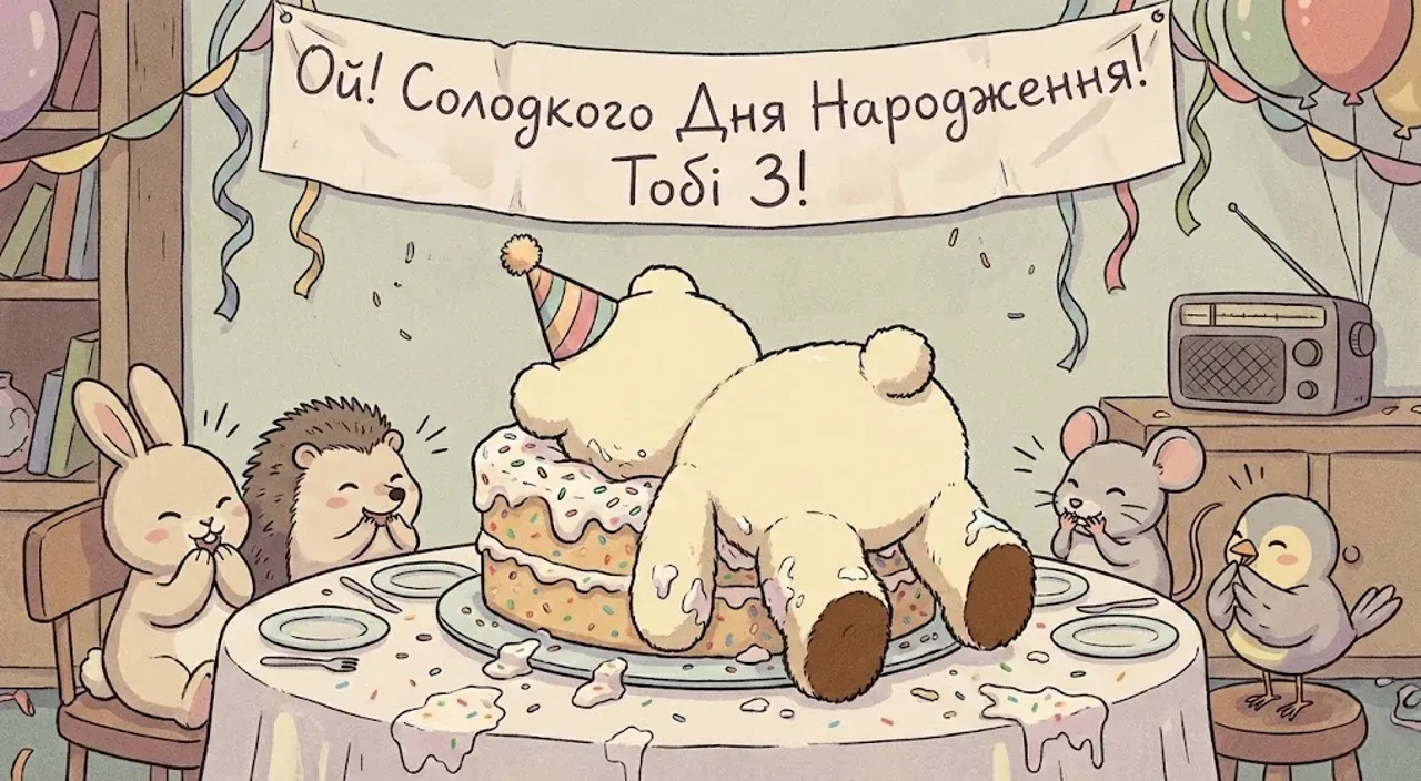 Привітання з днем народження на 3 роки
