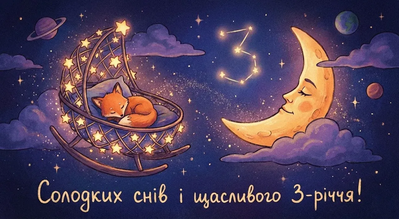 Привітання з днем народження на 3 роки