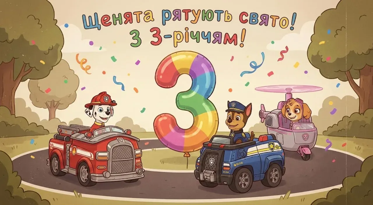 Привітання з днем народження на 3 роки