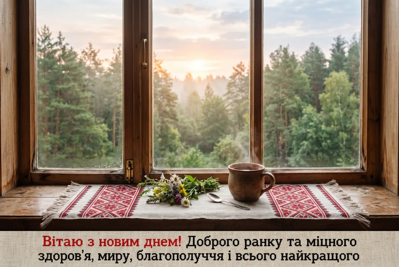 Доброго ранку та міцного здоров’я: душевні листівки для теплого початку дня