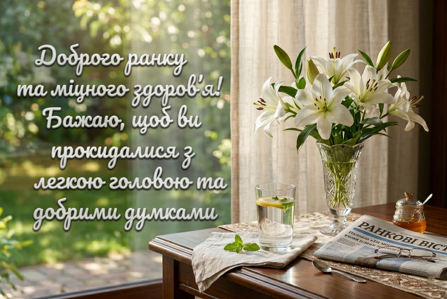 Доброго ранку та міцного здоров’я: душевні листівки для теплого початку дня