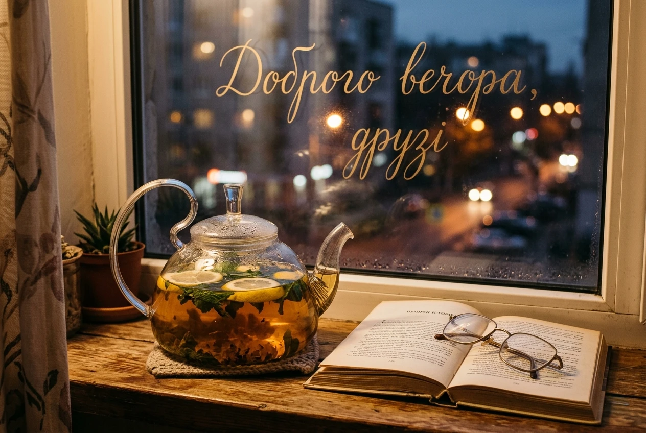 Доброго вечора, друзі: найтепліші картинки та душевні побажання для затишного відпочинку