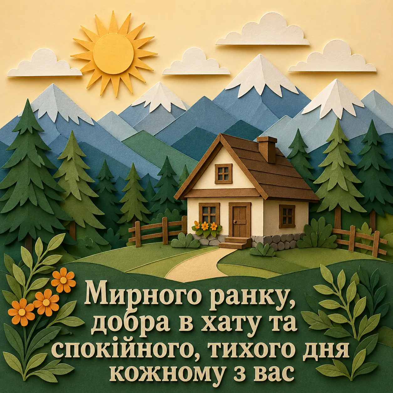 Листівки для мирного, доброго ранку та тихого дня: душевна добірка українською